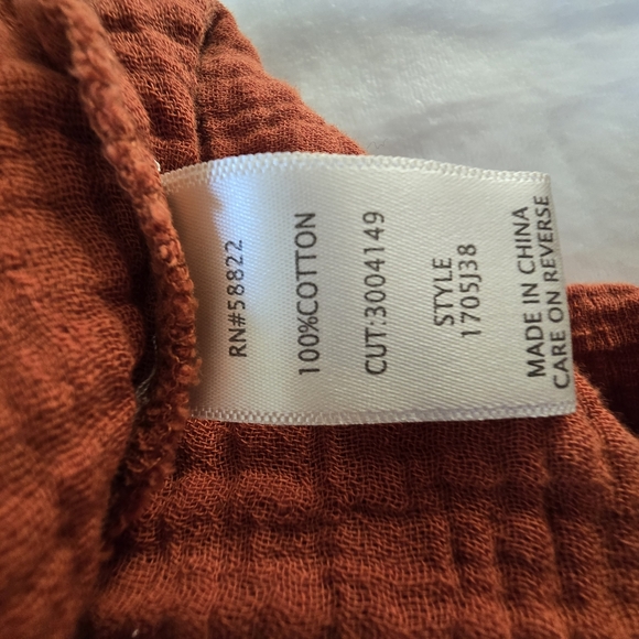 Max Studio Brown Long Sleeve Blouse - Picture 9 of 9